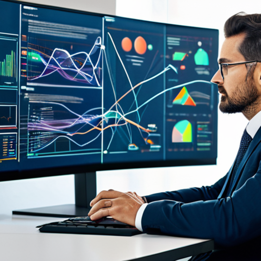 A focused male cybersecurity architect, mid-30s, dressed in a professional business suit and modest clothing. He is sitting at a modern desk, intently observing two large digital displays. One screen clearly shows a complex, static, and outdated traditional network diagram, resembling an old Visio chart with many disconnected boxes. The other screen displays a rapidly shifting, dynamic, and intricate cloud infrastructure visualization with energetic data flows, emphasizing its constant change and complexity. His expression conveys thoughtful concern or frustration, highlighting the challenge of static diagrams in a dynamic cloud world. The office environment is clean, contemporary, with subtle tech elements and natural light from a window. Professional photography, high-resolution, sharp focus, vibrant colors, perfect anatomy, correct proportions, natural pose, well-formed hands, proper finger count, natural body proportions, safe for work, appropriate content, fully clothed, professional.