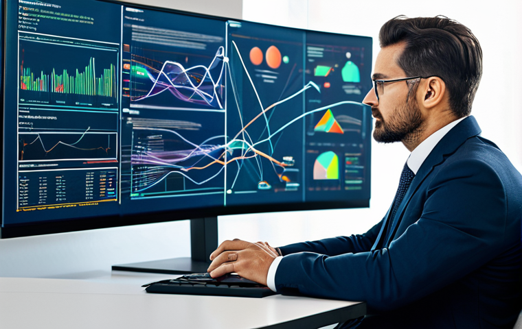 A focused male cybersecurity architect, mid-30s, dressed in a professional business suit and modest clothing. He is sitting at a modern desk, intently observing two large digital displays. One screen clearly shows a complex, static, and outdated traditional network diagram, resembling an old Visio chart with many disconnected boxes. The other screen displays a rapidly shifting, dynamic, and intricate cloud infrastructure visualization with energetic data flows, emphasizing its constant change and complexity. His expression conveys thoughtful concern or frustration, highlighting the challenge of static diagrams in a dynamic cloud world. The office environment is clean, contemporary, with subtle tech elements and natural light from a window. Professional photography, high-resolution, sharp focus, vibrant colors, perfect anatomy, correct proportions, natural pose, well-formed hands, proper finger count, natural body proportions, safe for work, appropriate content, fully clothed, professional.